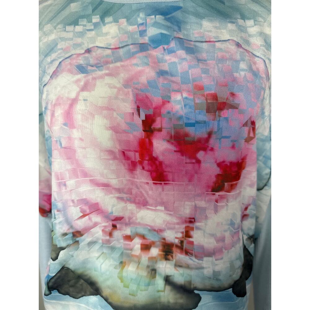 Ted Baker Xena Cubist Floral Print Batwing Sweater, Size 1 or US Size 2/XS, EUC - Picture 3 of 9
